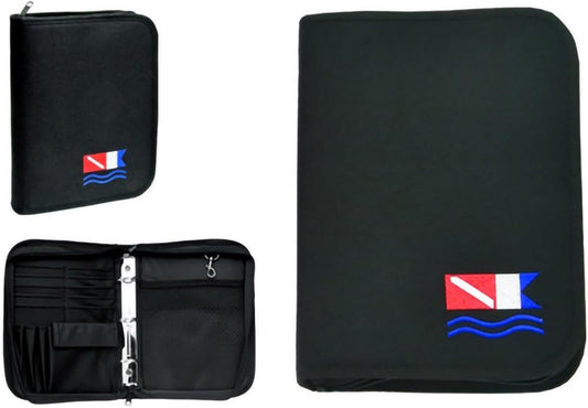 Trident 3 Ring Zippered Log Book