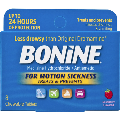 Trident Bonine Motion Sickness relief