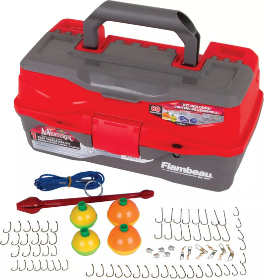 Flambeau Adventurer 1-Tray 89-Piece Tackle Kit