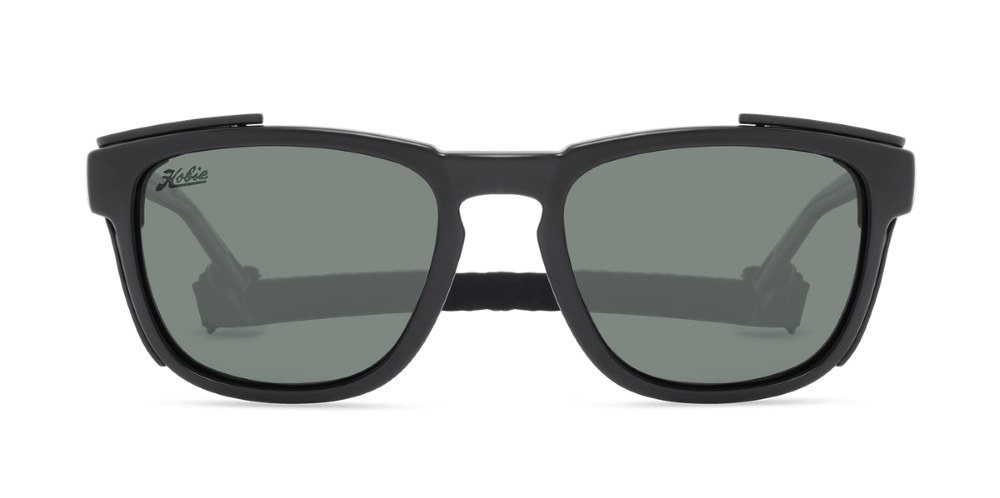 Hobie Eyewear Monarch Satin Black Frame With Metalic Grey Lens