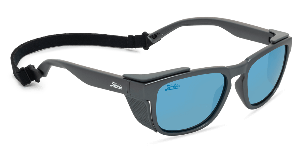 Hobie Eyewear Monarch Satin Grey Frame With Cobalt Lens