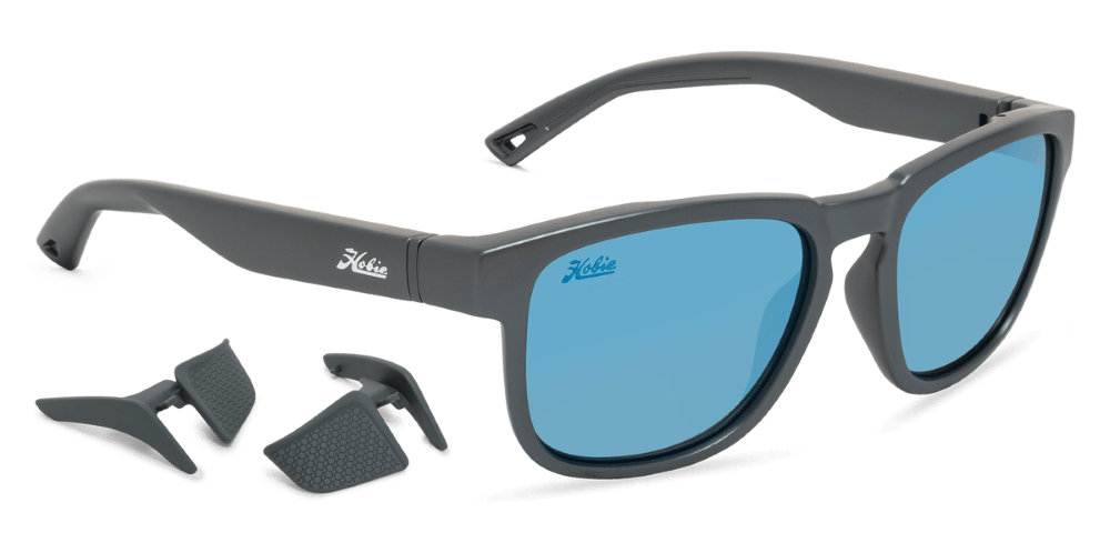 Hobie Eyewear Monarch Satin Grey Frame With Cobalt Lens