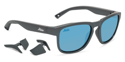 Hobie Eyewear Monarch Satin Grey Frame With Cobalt Lens