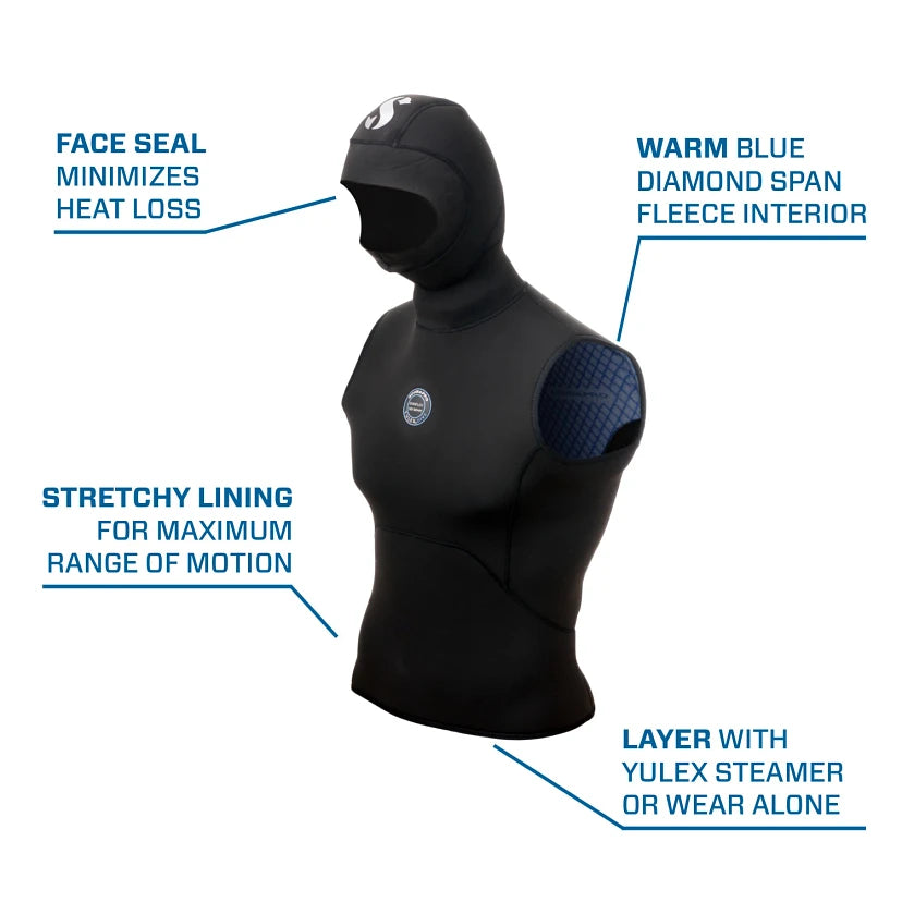 Scubapro Everflex Yulex Mens 5/3 Hooded Vest