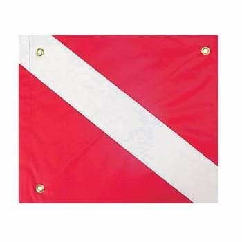 Trident NYLON DIVE FLAG WITH STIFFENER 14 - Trident NYLON DIVE FLAG WITH STIFFENER 14 - 1