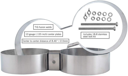 Sea Pearls 7.25 inCylinder Bands withHardware - Sea Pearls 7.25 inCylinder Bands withHardware - 2