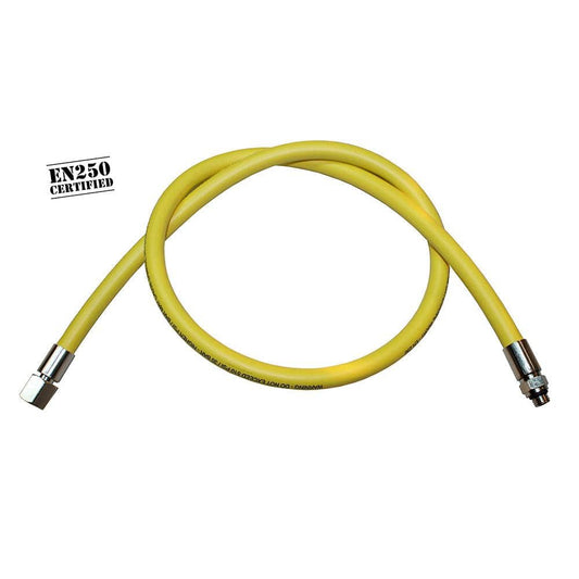 XS Scuba 36 in. L.P. Regulator Hose-Yellow - XS Scuba 36 in. L.P. Regulator Hose-Yellow - 1